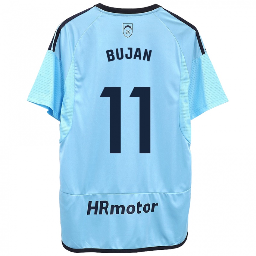 Kinder Unai Buján #11 Blau Auswärtstrikot Trikot 2023/24 T-Shirt Schweiz