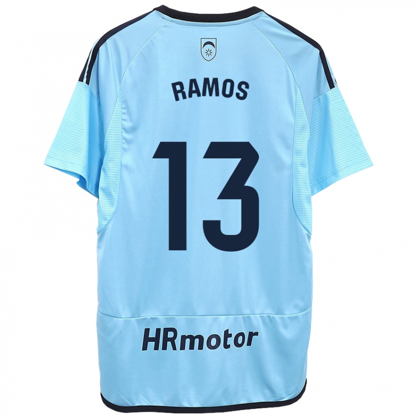 Kinder Darío Ramos #13 Blau Auswärtstrikot Trikot 2023/24 T-Shirt Schweiz