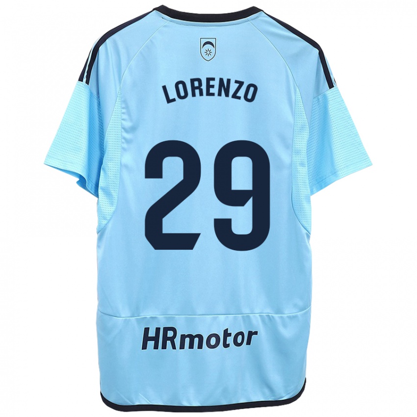 Kinder Nowend Lorenzo #29 Blau Auswärtstrikot Trikot 2023/24 T-Shirt Schweiz