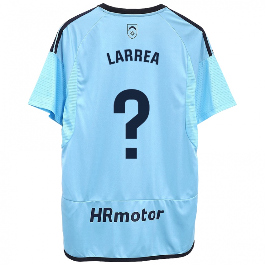 Kinder Unai Larrea #0 Blau Auswärtstrikot Trikot 2023/24 T-Shirt Schweiz