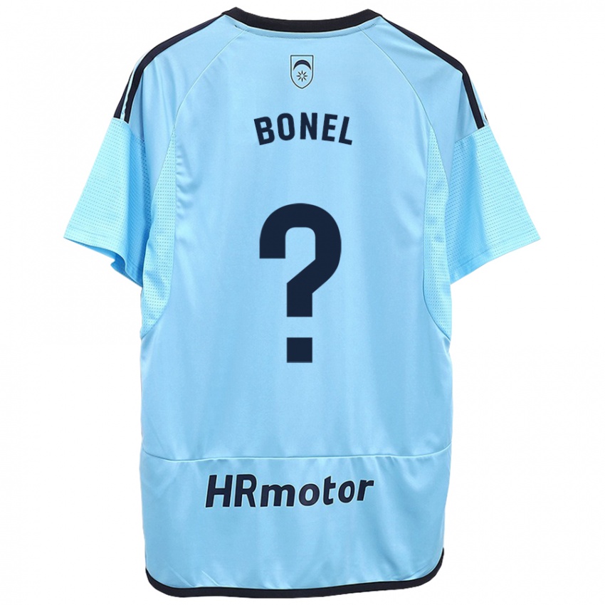 Kinder Aimar Bonel #0 Blau Auswärtstrikot Trikot 2023/24 T-Shirt Schweiz