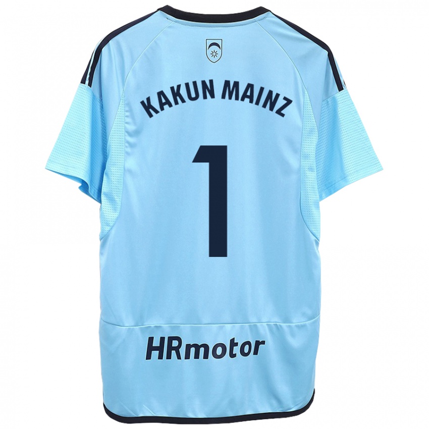 Kinder Kakun Mainz #1 Blau Auswärtstrikot Trikot 2023/24 T-Shirt Schweiz