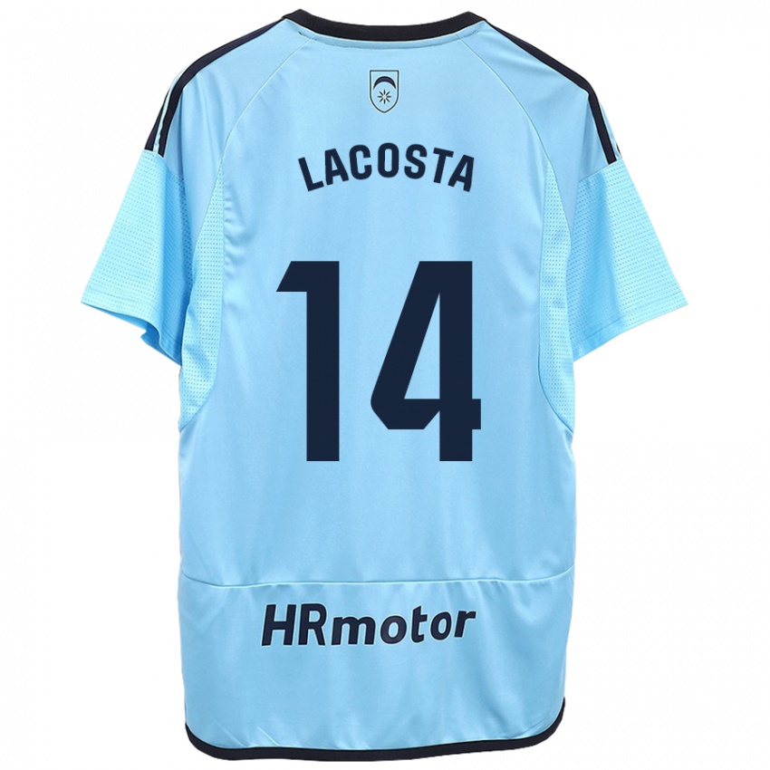 Kinder Iara Lacosta Sanchez #14 Blau Auswärtstrikot Trikot 2023/24 T-Shirt Schweiz