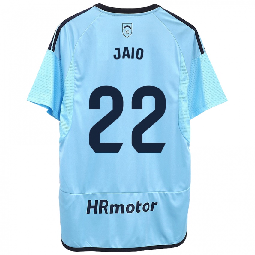 Kinder Jaione Larraiotz Senosiain #22 Blau Auswärtstrikot Trikot 2023/24 T-Shirt Schweiz