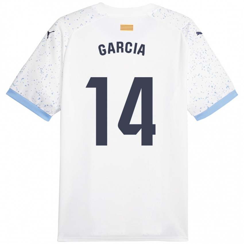 Kinder Aleix García #14 Weiß Auswärtstrikot Trikot 2023/24 T-Shirt Schweiz