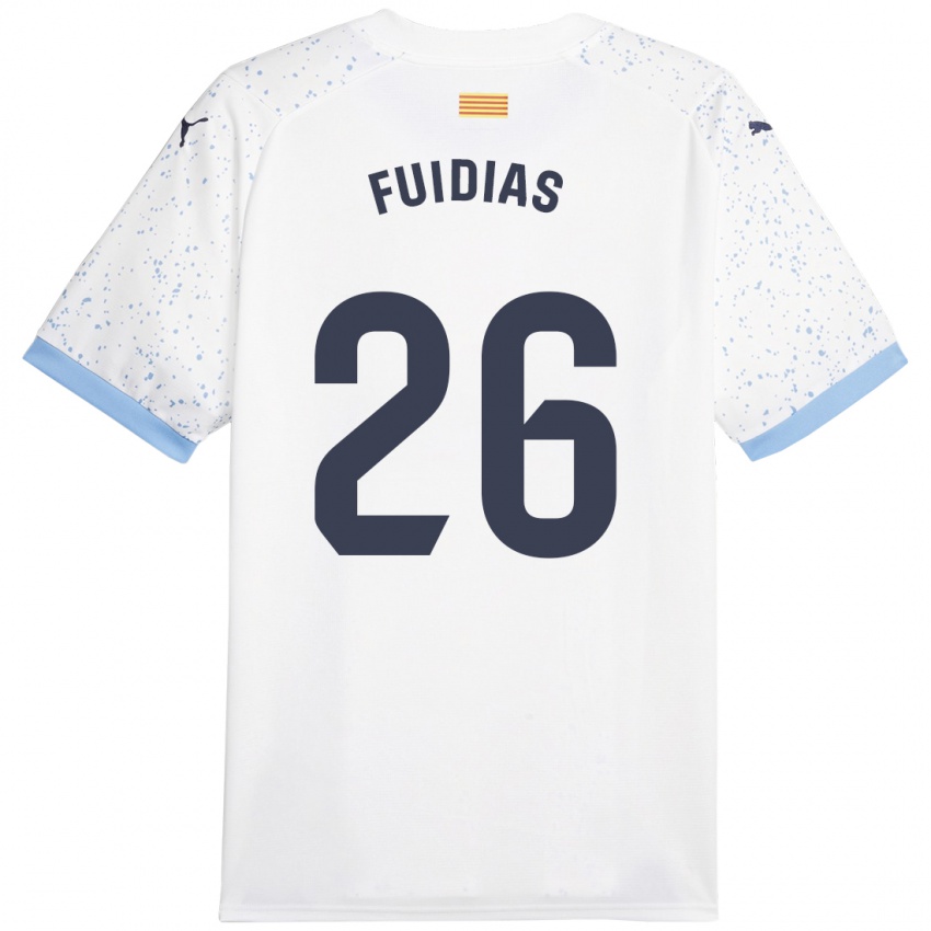 Kinder Toni Fuidias #26 Weiß Auswärtstrikot Trikot 2023/24 T-Shirt Schweiz