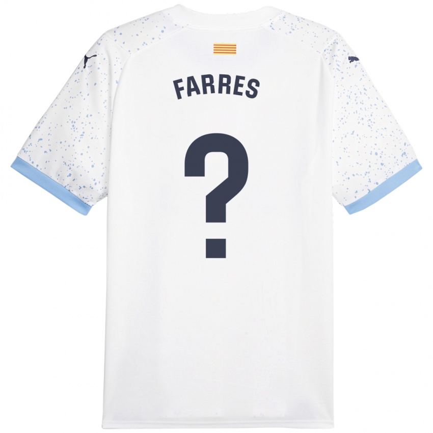 Kinder Biel Farrés #0 Weiß Auswärtstrikot Trikot 2023/24 T-Shirt Schweiz