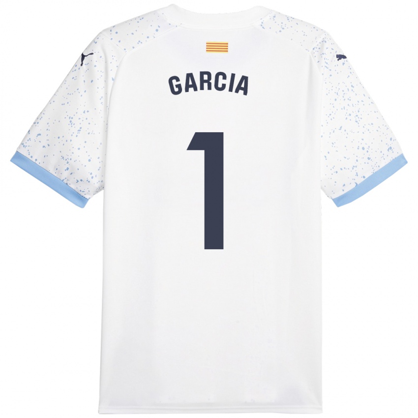 Kinder Lucas García #1 Weiß Auswärtstrikot Trikot 2023/24 T-Shirt Schweiz