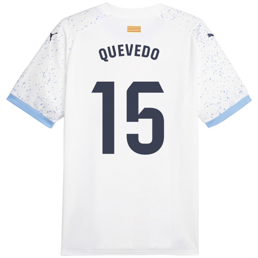 Kinder Erik Quevedo #15 Weiß Auswärtstrikot Trikot 2023/24 T-Shirt Schweiz