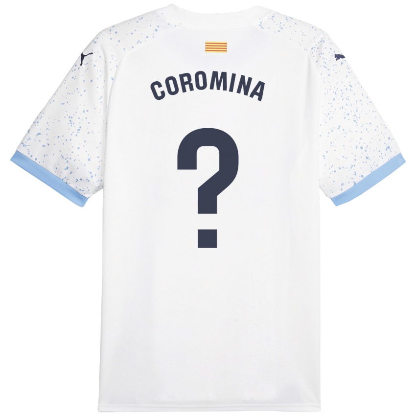 Kinder Arnau Coromina #0 Weiß Auswärtstrikot Trikot 2023/24 T-Shirt Schweiz