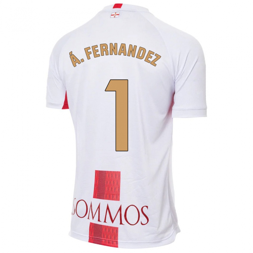 Kinder Álvaro Fernández #1 Weiß Auswärtstrikot Trikot 2023/24 T-Shirt Schweiz