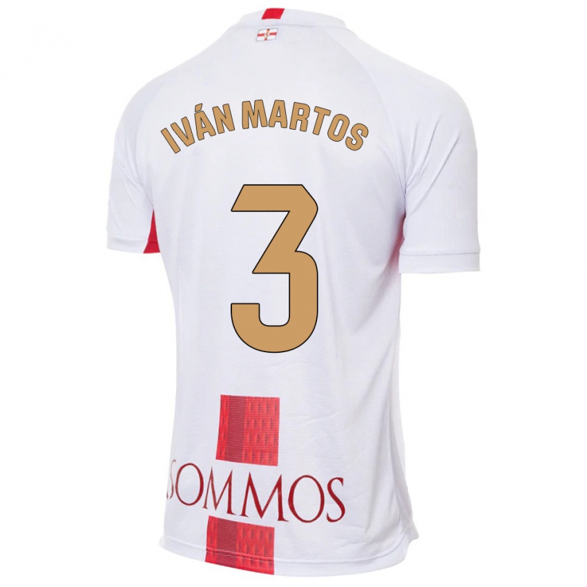 Kinder Iván Martos #3 Weiß Auswärtstrikot Trikot 2023/24 T-Shirt Schweiz