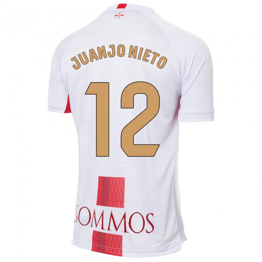 Kinder Juanjo Nieto #12 Weiß Auswärtstrikot Trikot 2023/24 T-Shirt Schweiz