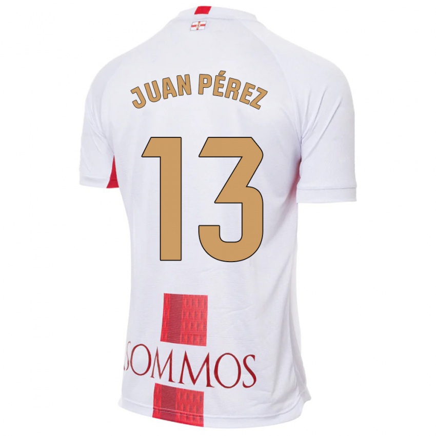 Kinder Juan Pérez #13 Weiß Auswärtstrikot Trikot 2023/24 T-Shirt Schweiz