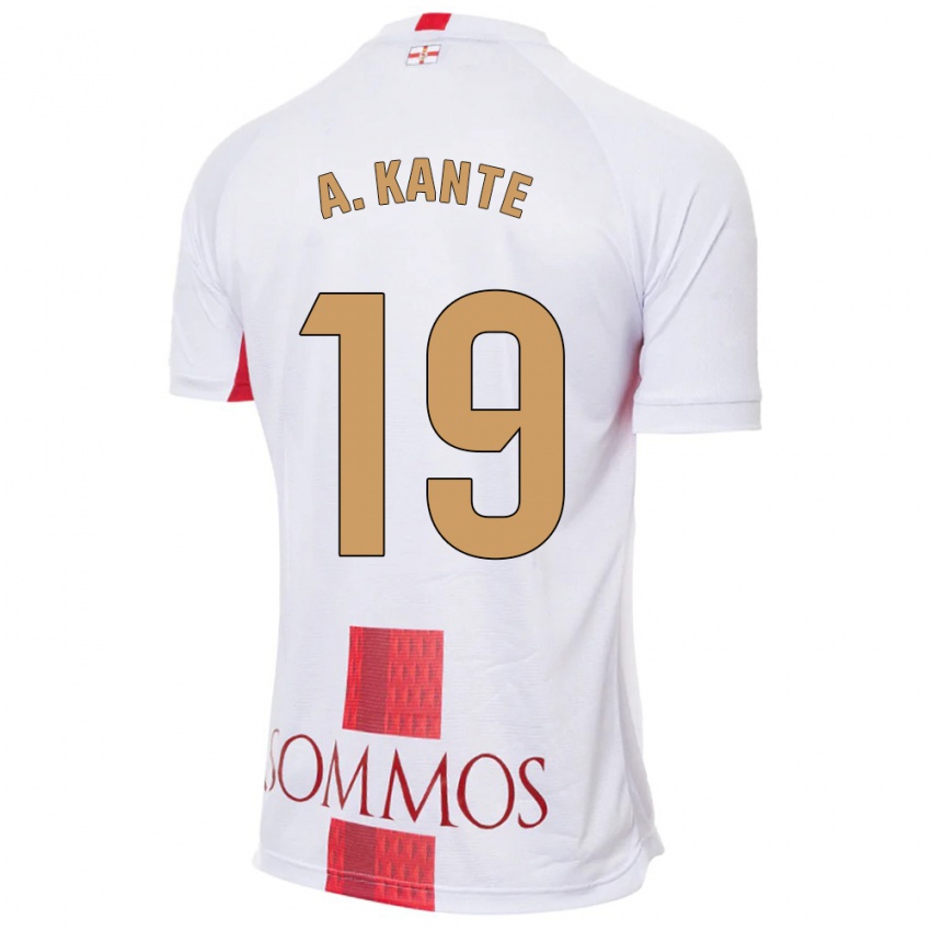 Kinder Abou Kanté #19 Weiß Auswärtstrikot Trikot 2023/24 T-Shirt Schweiz