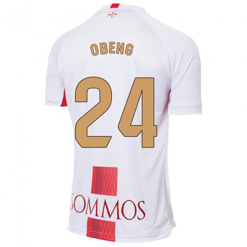Kinder Samuel Obeng #24 Weiß Auswärtstrikot Trikot 2023/24 T-Shirt Schweiz