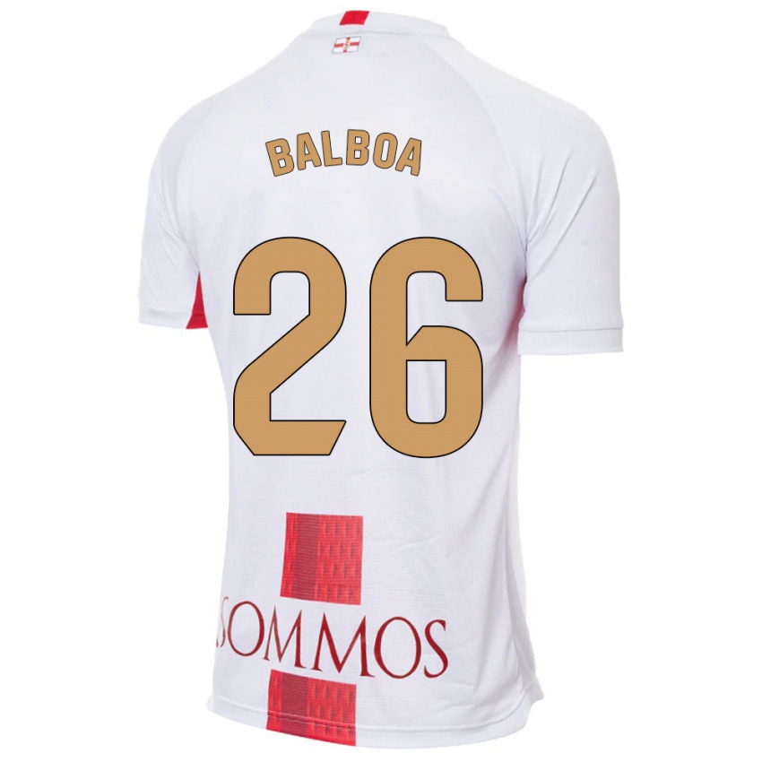 Kinder Álex Balboa #26 Weiß Auswärtstrikot Trikot 2023/24 T-Shirt Schweiz