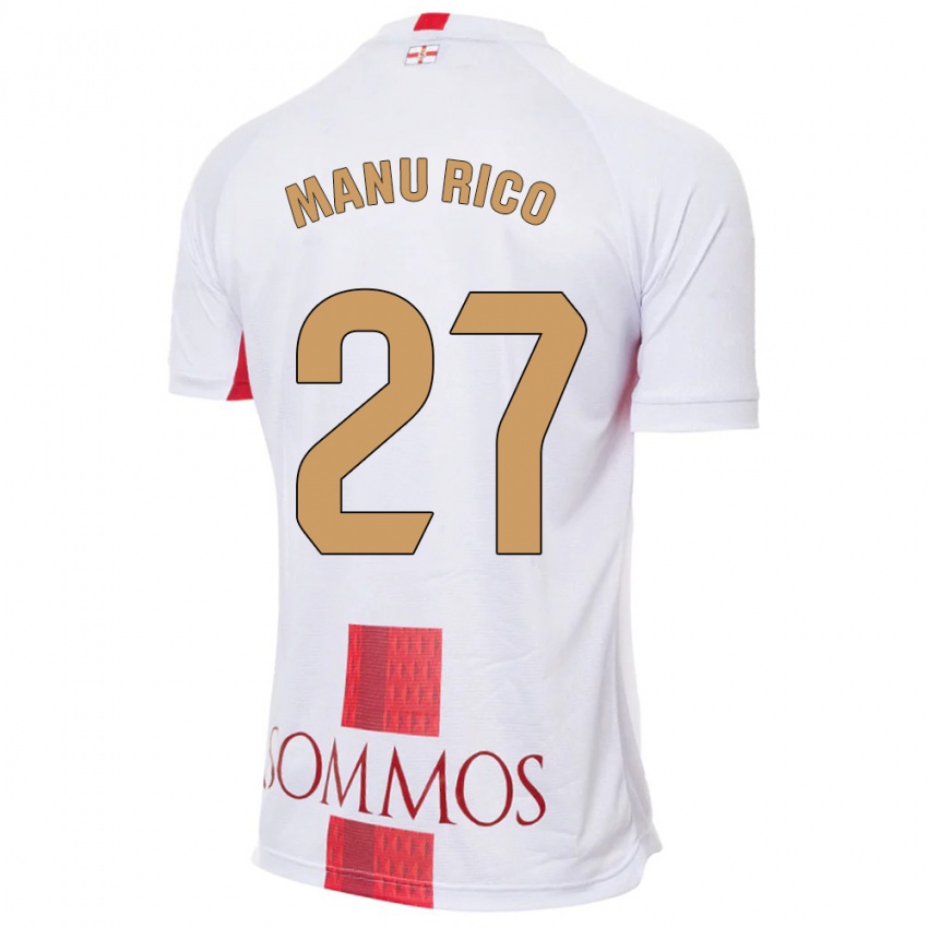 Kinder Manu Rico #27 Weiß Auswärtstrikot Trikot 2023/24 T-Shirt Schweiz