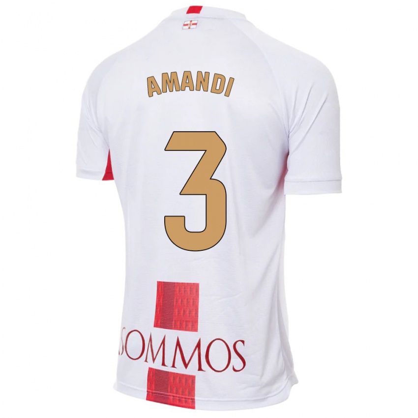 Kinder Iván Amandi #3 Weiß Auswärtstrikot Trikot 2023/24 T-Shirt Schweiz