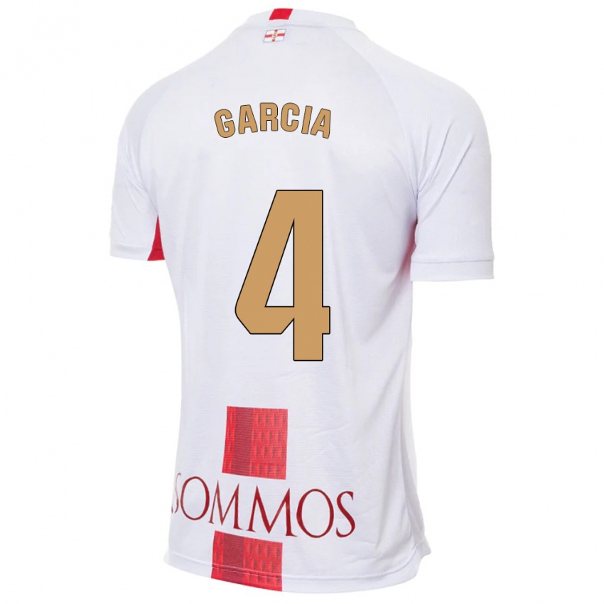 Kinder Nacho García #4 Weiß Auswärtstrikot Trikot 2023/24 T-Shirt Schweiz