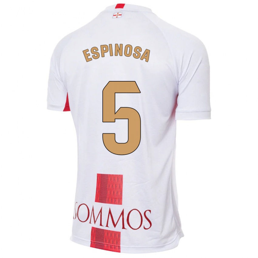 Kinder Diego Espinosa #5 Weiß Auswärtstrikot Trikot 2023/24 T-Shirt Schweiz