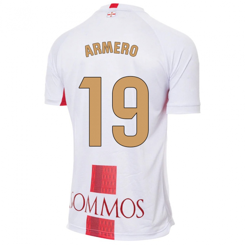 Kinder Sergi Armero #19 Weiß Auswärtstrikot Trikot 2023/24 T-Shirt Schweiz