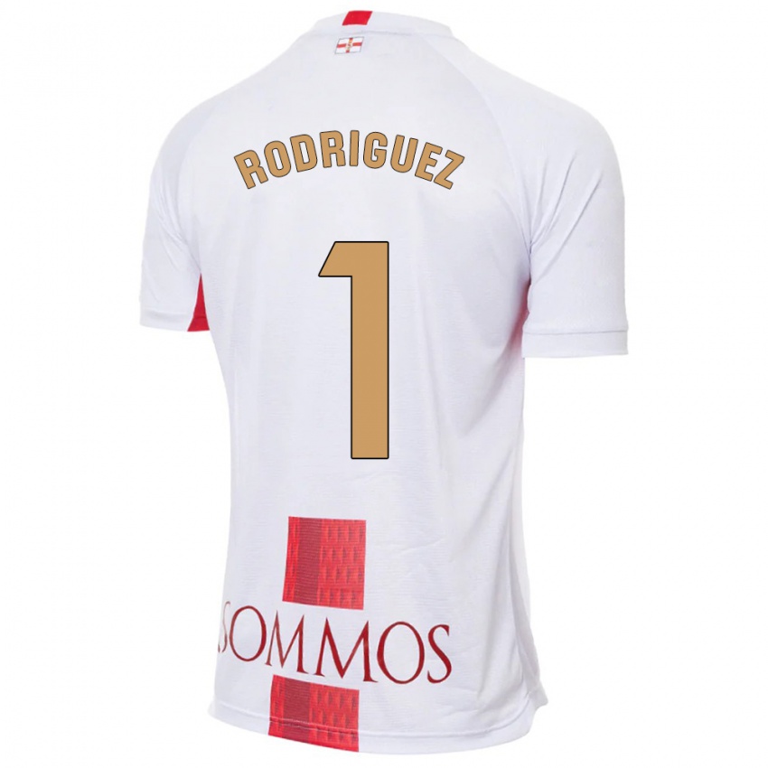 Kinder Nuria Rodríguez #1 Weiß Auswärtstrikot Trikot 2023/24 T-Shirt Schweiz