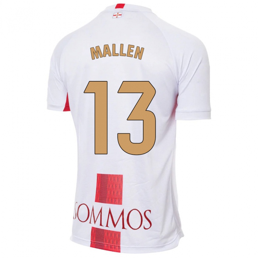 Kinder Lucía Mallén #13 Weiß Auswärtstrikot Trikot 2023/24 T-Shirt Schweiz