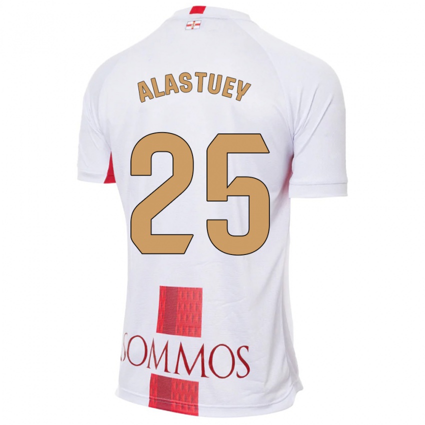 Kinder Martina Alastuey #25 Weiß Auswärtstrikot Trikot 2023/24 T-Shirt Schweiz