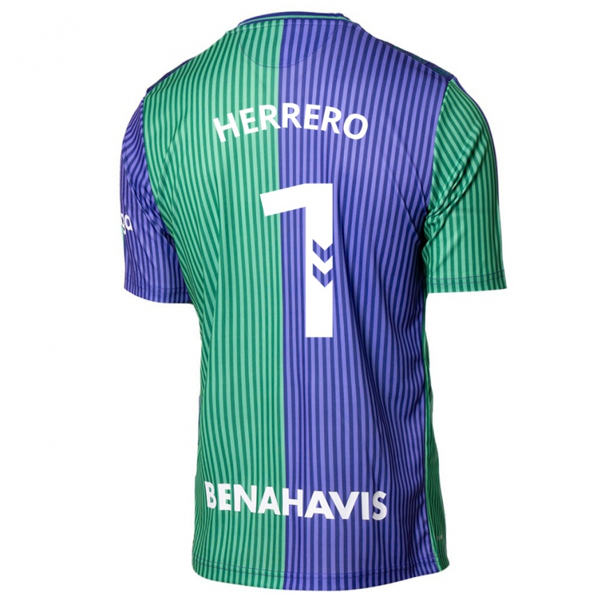 Kinder Alfonso Herrero #1 Grün Blau Auswärtstrikot Trikot 2023/24 T-Shirt Schweiz