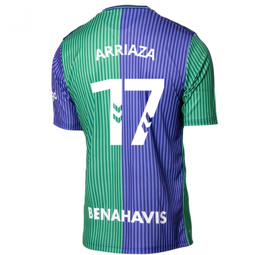 Kinder Pablo Arriaza #17 Grün Blau Auswärtstrikot Trikot 2023/24 T-Shirt Schweiz