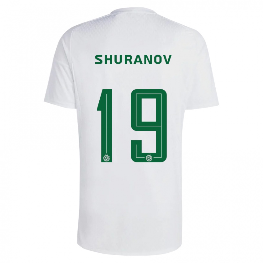 Kinder Erik Shuranov #19 Grün Blau Auswärtstrikot Trikot 2023/24 T-Shirt Schweiz