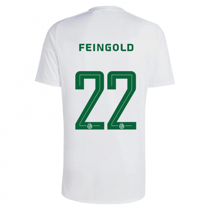 Kinder Ilay Feingold #22 Grün Blau Auswärtstrikot Trikot 2023/24 T-Shirt Schweiz