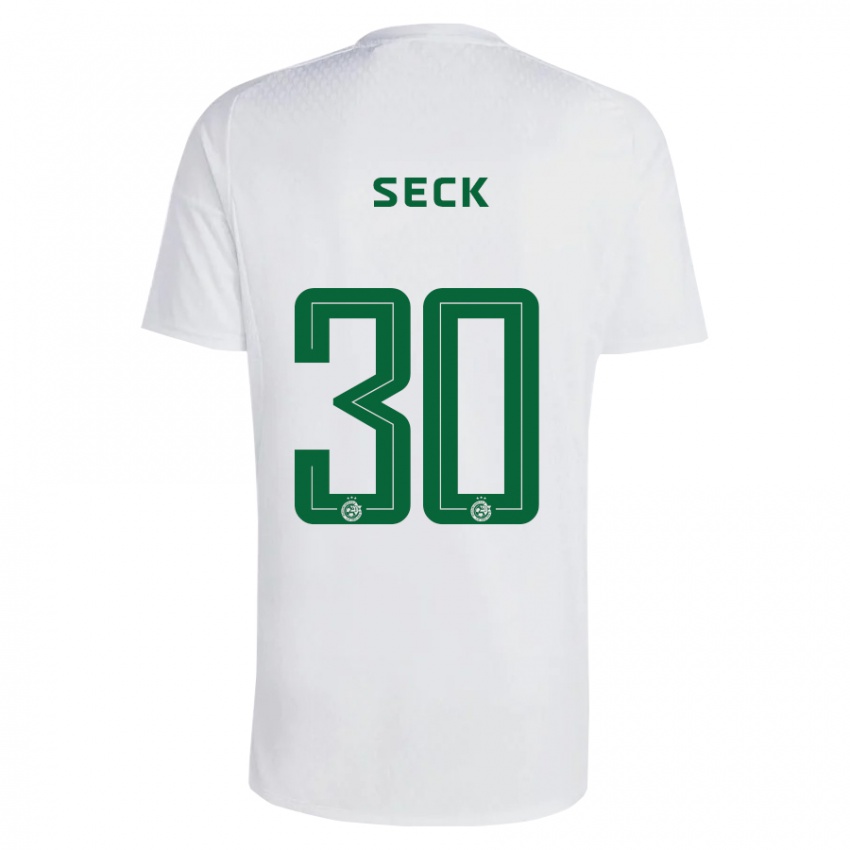 Kinder Abdoulaye Seck #30 Grün Blau Auswärtstrikot Trikot 2023/24 T-Shirt Schweiz