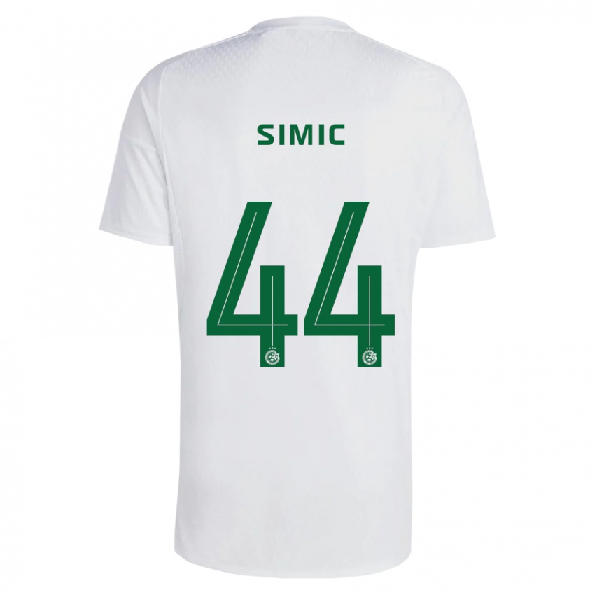 Kinder Lorenco Simic #44 Grün Blau Auswärtstrikot Trikot 2023/24 T-Shirt Schweiz