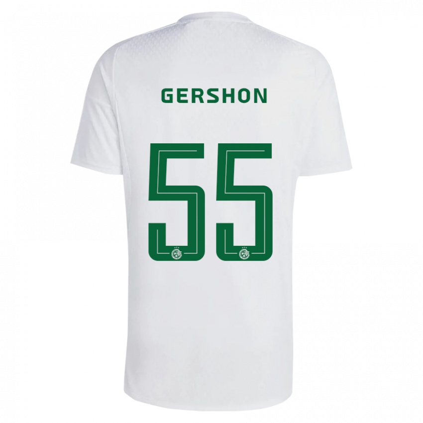 Kinder Rami Gershon #55 Grün Blau Auswärtstrikot Trikot 2023/24 T-Shirt Schweiz