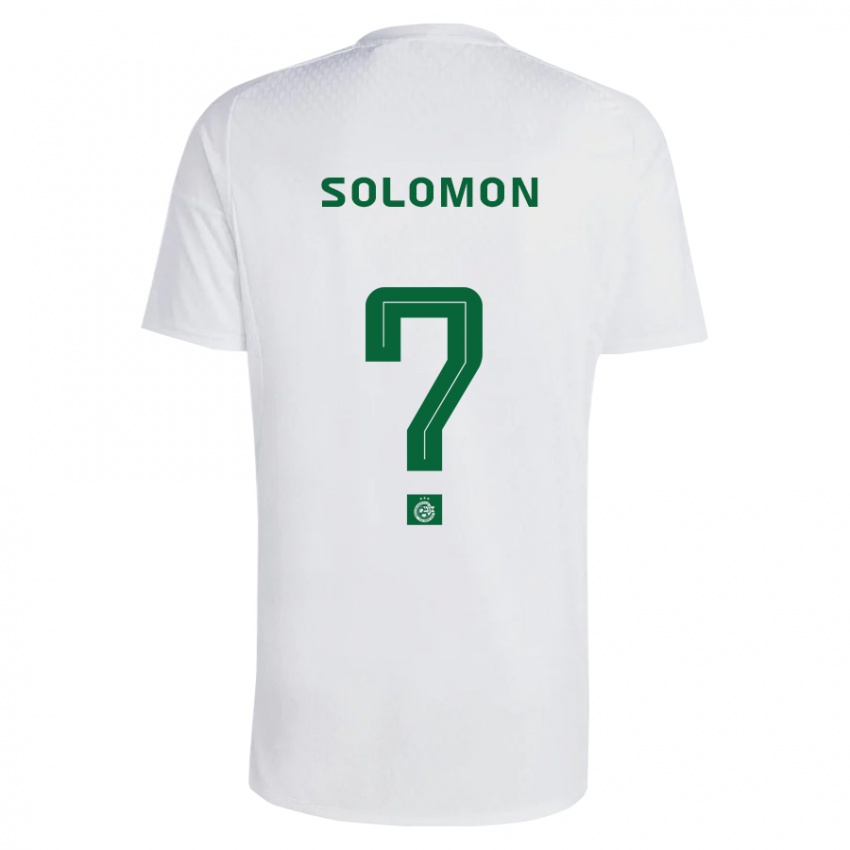 Kinder Itay Solomon #0 Grün Blau Auswärtstrikot Trikot 2023/24 T-Shirt Schweiz