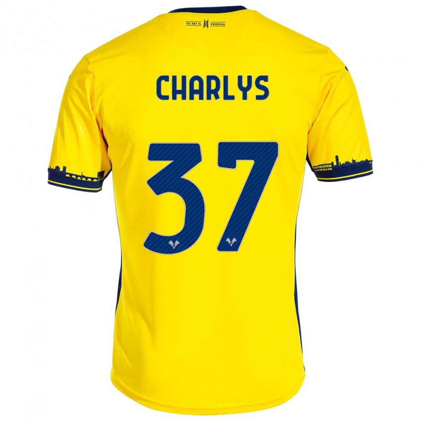 Kinder Charlys #37 Gelb Auswärtstrikot Trikot 2023/24 T-Shirt Schweiz