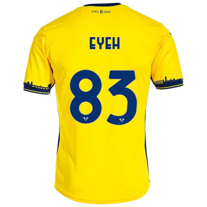 Kinder Nicholas Eyeh #83 Gelb Auswärtstrikot Trikot 2023/24 T-Shirt Schweiz