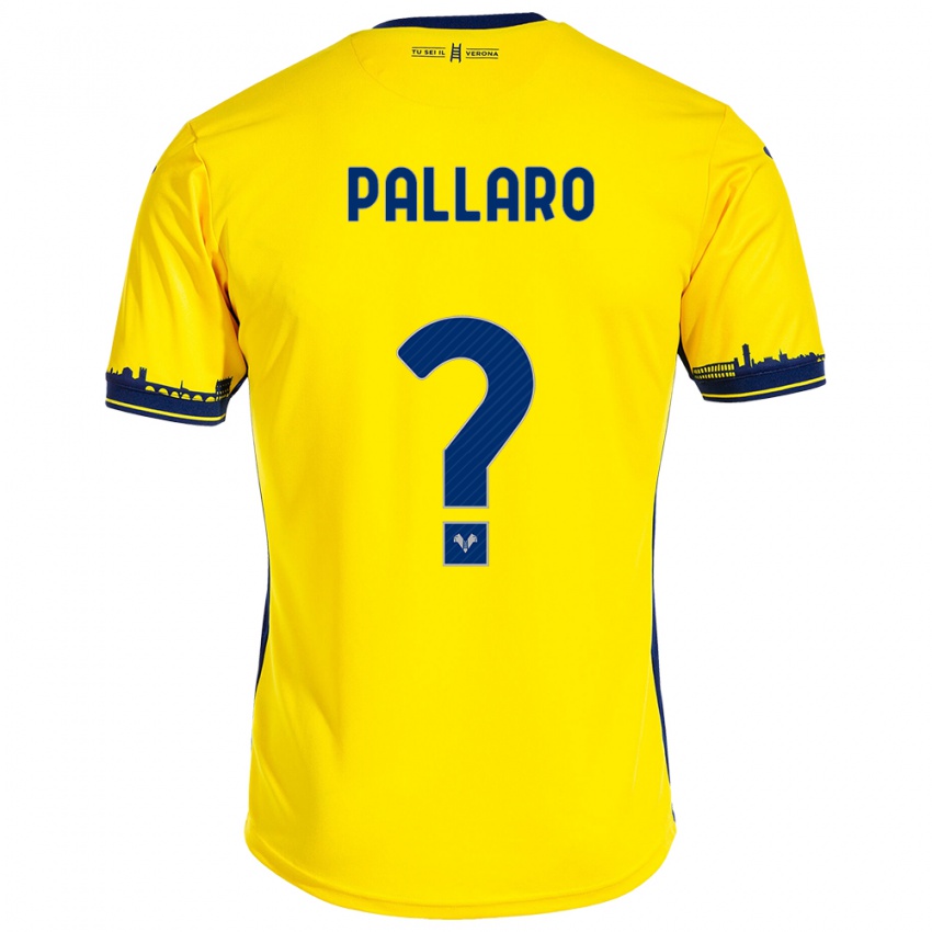 Kinder Alessandro Pallaro #0 Gelb Auswärtstrikot Trikot 2023/24 T-Shirt Schweiz