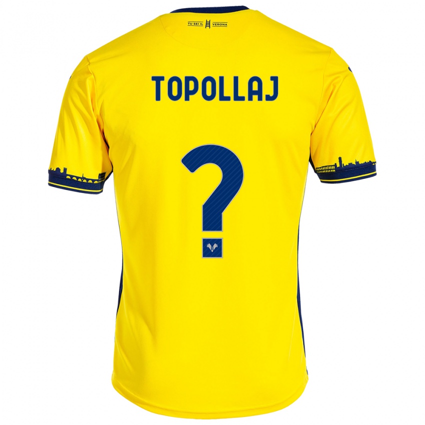 Kinder Mark Topollaj #0 Gelb Auswärtstrikot Trikot 2023/24 T-Shirt Schweiz