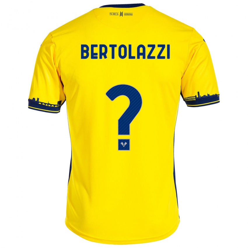 Kinder Giovanni Bertolazzi #0 Gelb Auswärtstrikot Trikot 2023/24 T-Shirt Schweiz