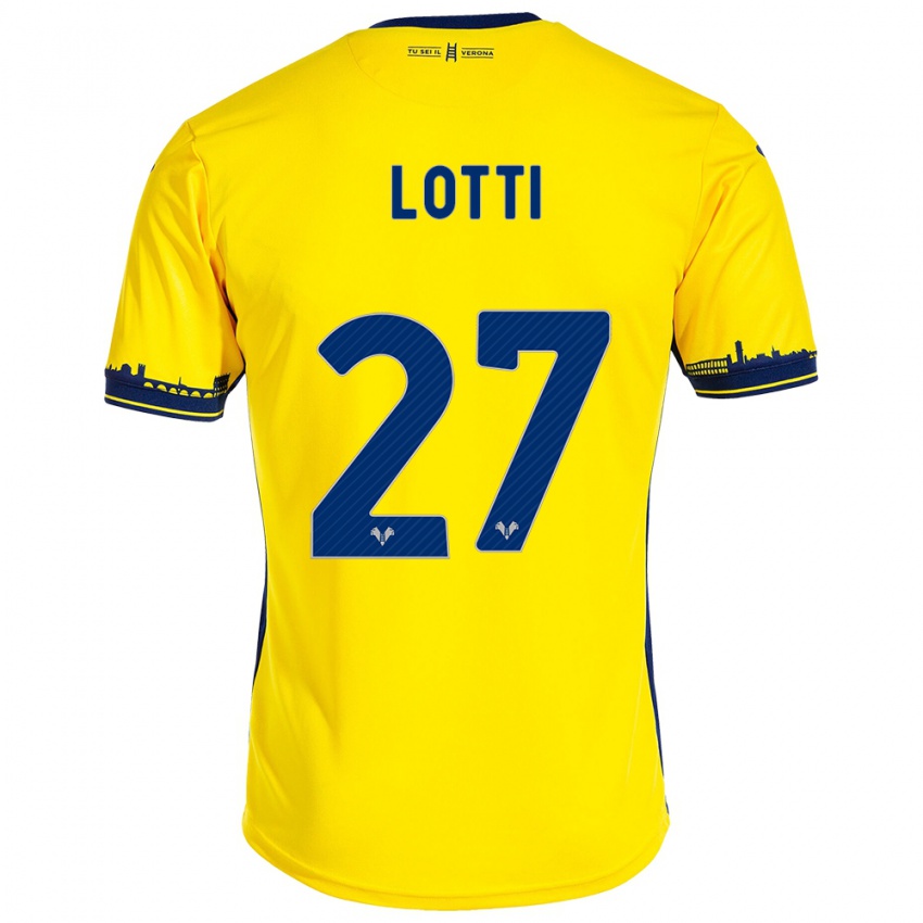 Kinder Irene Lotti #27 Gelb Auswärtstrikot Trikot 2023/24 T-Shirt Schweiz