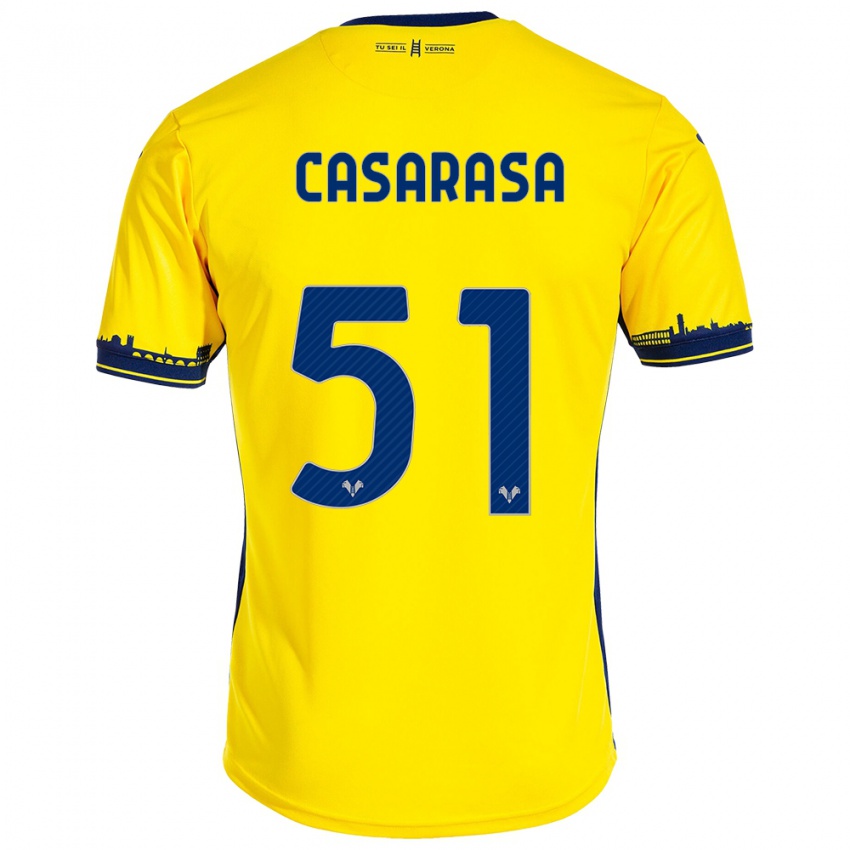 Kinder Asia Casarasa #51 Gelb Auswärtstrikot Trikot 2023/24 T-Shirt Schweiz