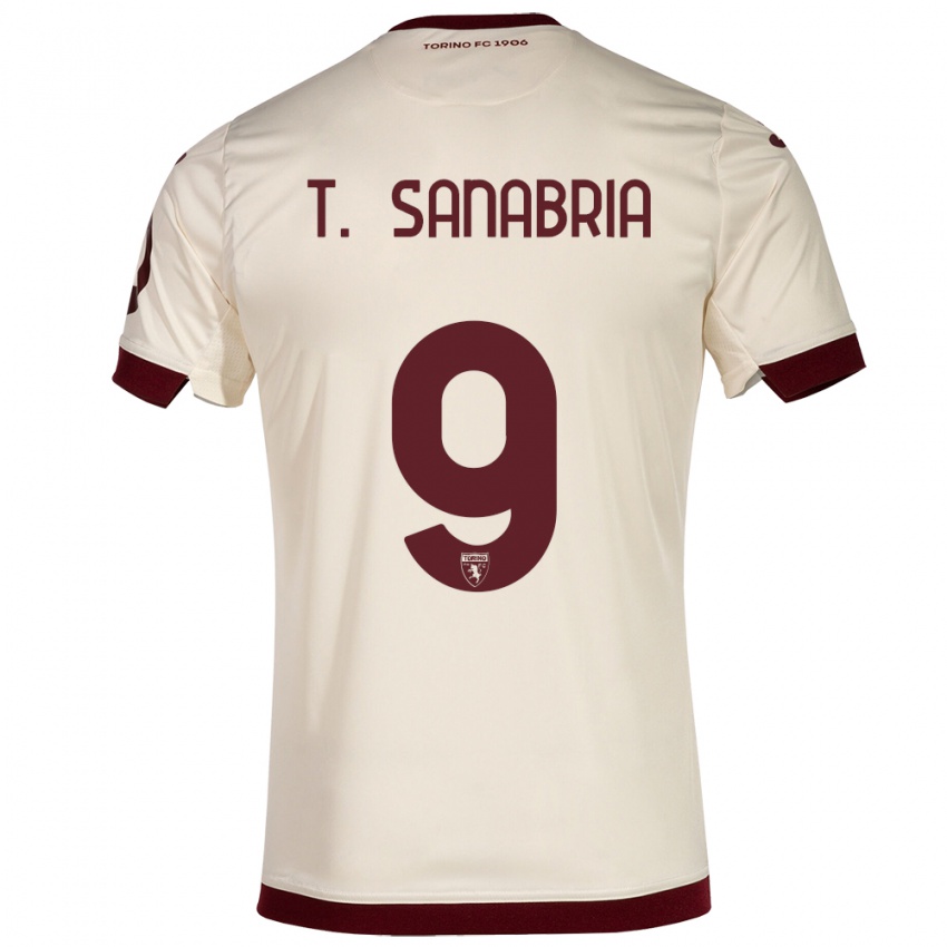 Kinder Antonio Sanabria #9 Sekt Auswärtstrikot Trikot 2023/24 T-Shirt Schweiz