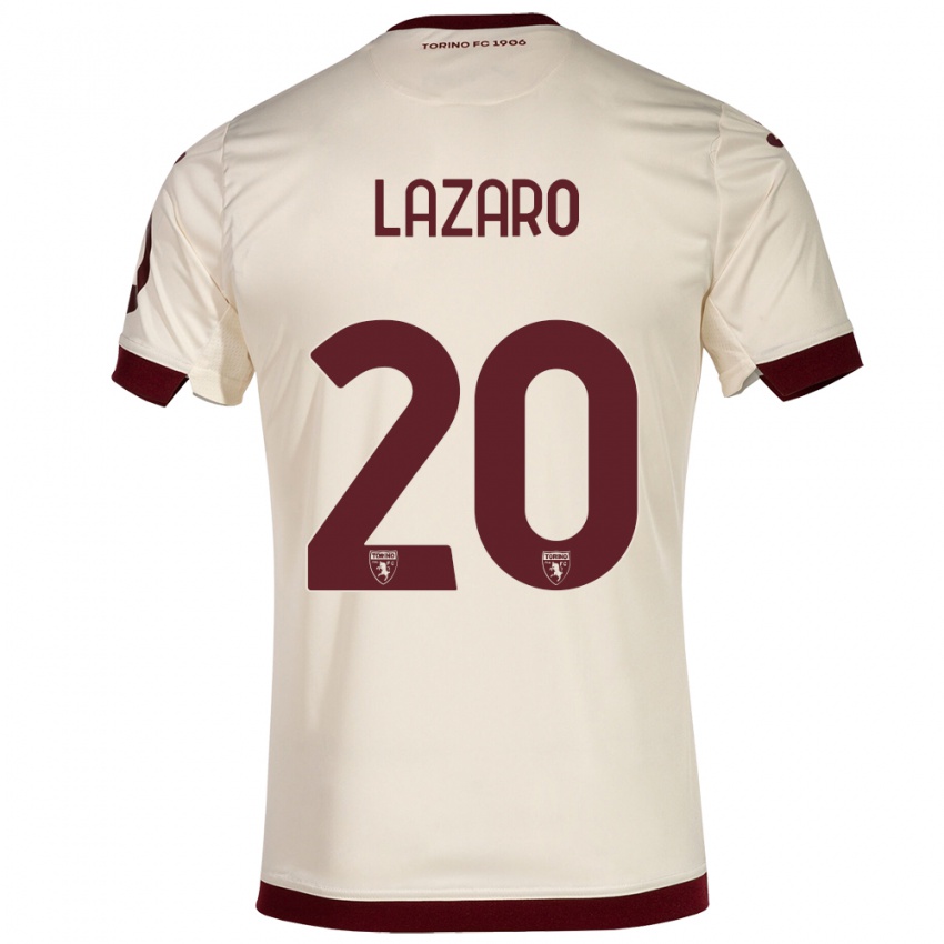 Kinder Valentino Lazaro #20 Sekt Auswärtstrikot Trikot 2023/24 T-Shirt Schweiz