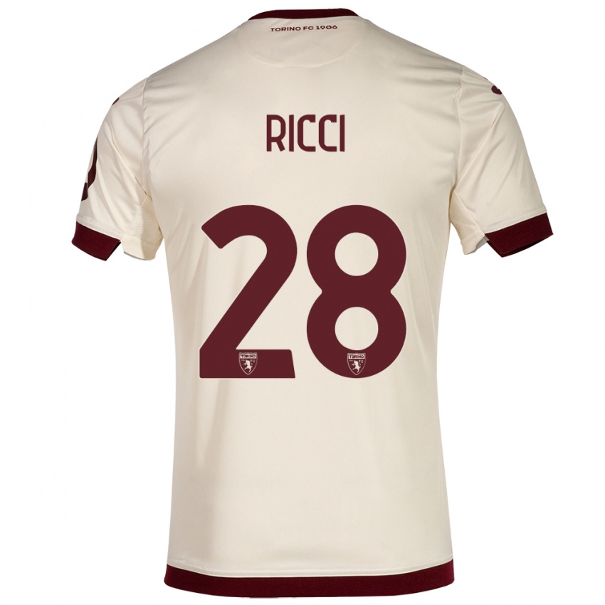 Kinder Samuele Ricci #28 Sekt Auswärtstrikot Trikot 2023/24 T-Shirt Schweiz