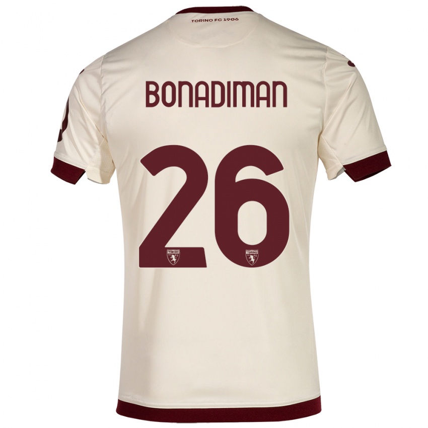 Kinder Matteo Bonadiman #26 Sekt Auswärtstrikot Trikot 2023/24 T-Shirt Schweiz