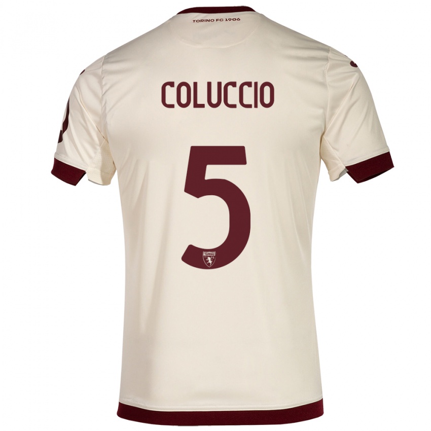 Kinder Francesca Coluccio #5 Sekt Auswärtstrikot Trikot 2023/24 T-Shirt Schweiz