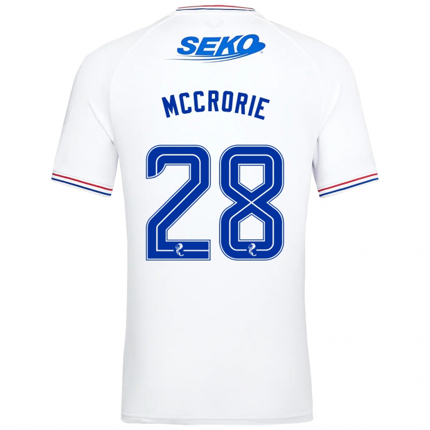 Kinder Robby Mccrorie #28 Weiß Auswärtstrikot Trikot 2023/24 T-Shirt Schweiz